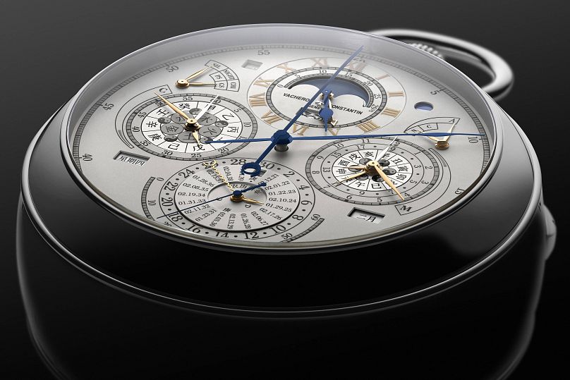 Zegarek kieszonkowy Berkley Grand Complication to pierwszy zegarek wyposażony w chiński wieczny kalendarz.