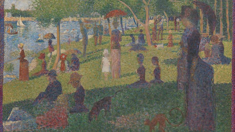 Studium na niedzielę w La Grande Jatte (1884) Georges Seurat