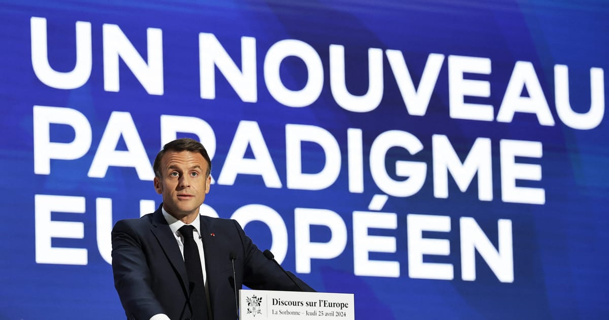 Macron ostrzega, że ​​Europa „może umrzeć” w panikarskim przemówieniu na temat protekcjonizmu i zagrożeń geopolitycznych