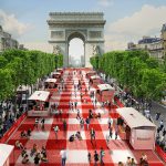 An artistic rendering of the sure-to-be-stunning picnic in Paris