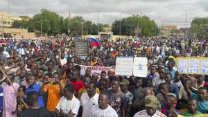 Supporters of Niger