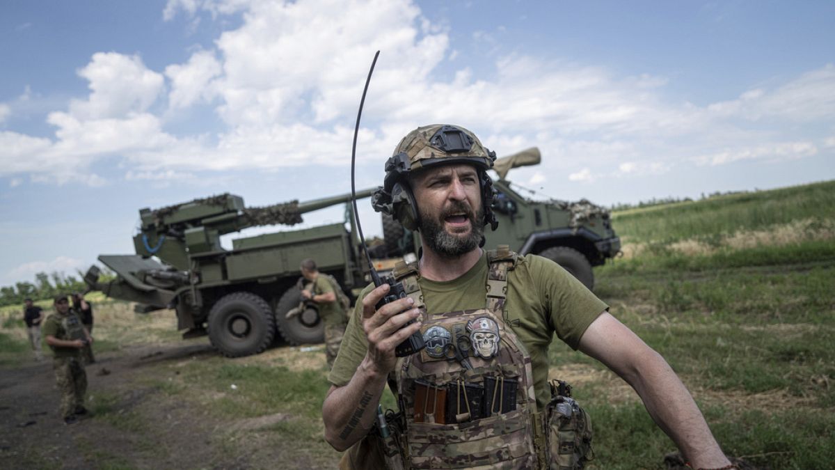 FILE - a Ukrainian serviceman on the frontline in eastern Ukraine, July, 2023.