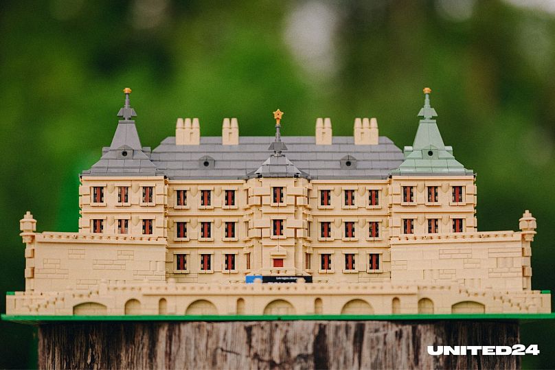 Zamek w Podhorcach na Ukrainie zrekonstruowany z klocków LEGO