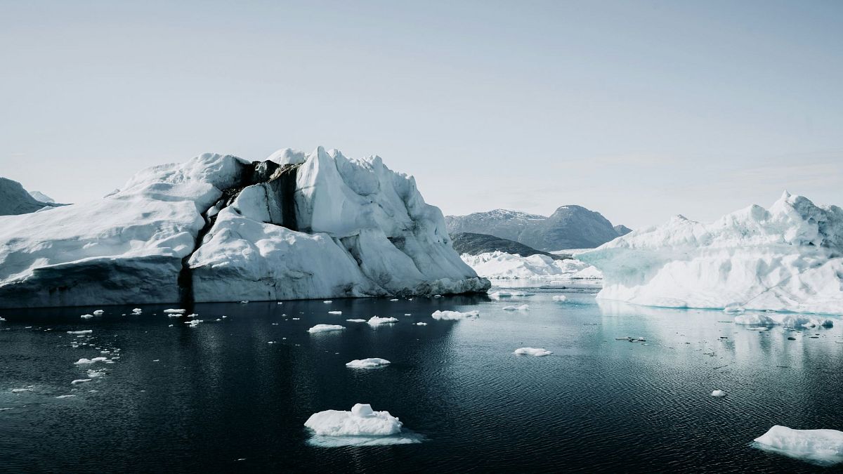 Arctic ice in Greenland