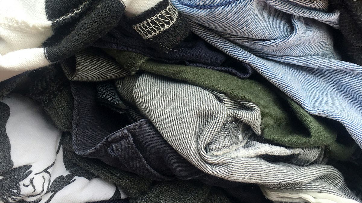 Mountains of discarded clothing have ended up in giant landfill sites.