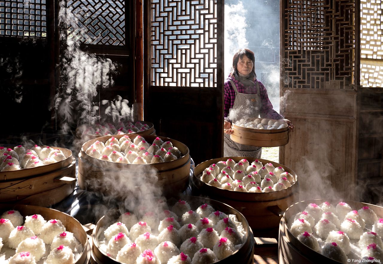 Kulki z pastą z czerwonej fasoli firmy Yang Zhonghua (Chiny) 