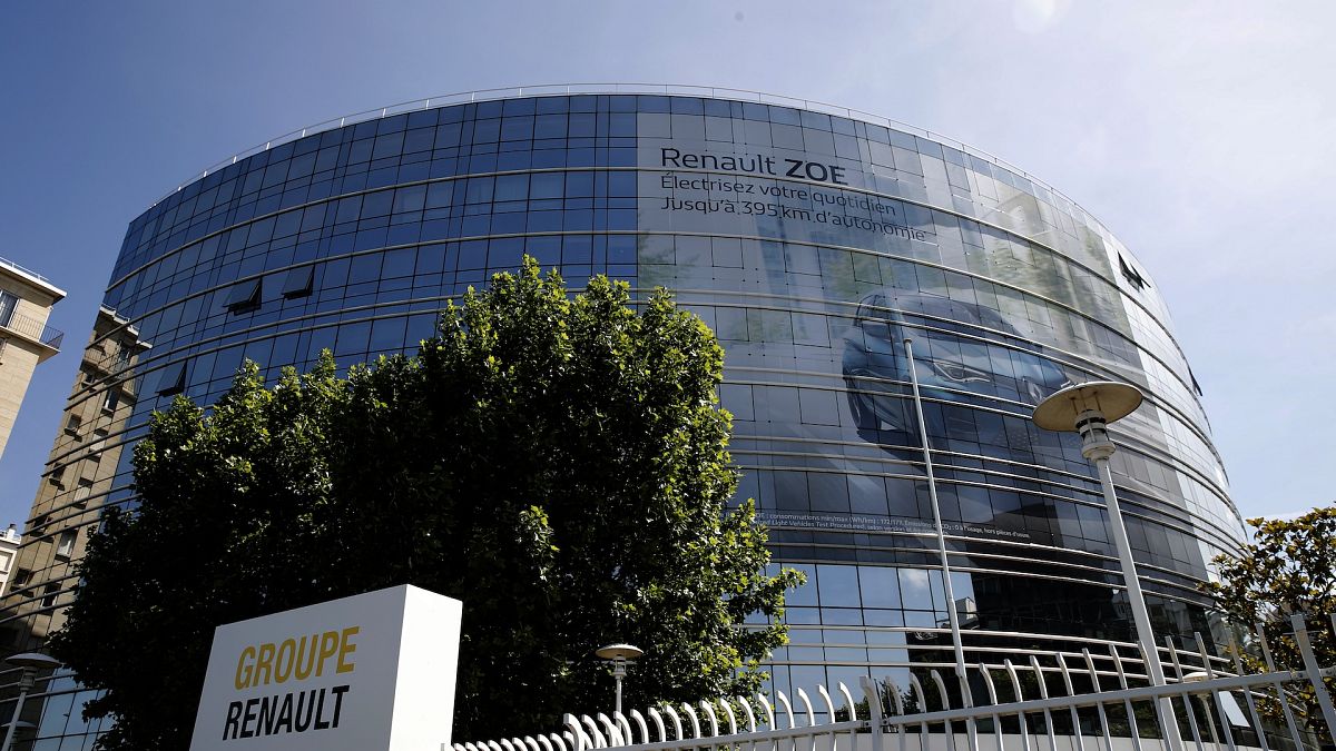 The headquarters of French carmaker Renault is pictured in Boulogne-Billancourt, outside Paris.