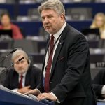 Bogdan Rzońca addresses the European Parliament in March 2024