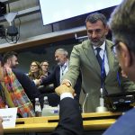 Newly elected chair Antonio Decaro takes his place at the head of the European Parliament