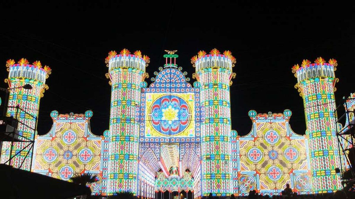 The art of luminarie began as far back as the 17th century with decorations erected for village festivals and celebrations.