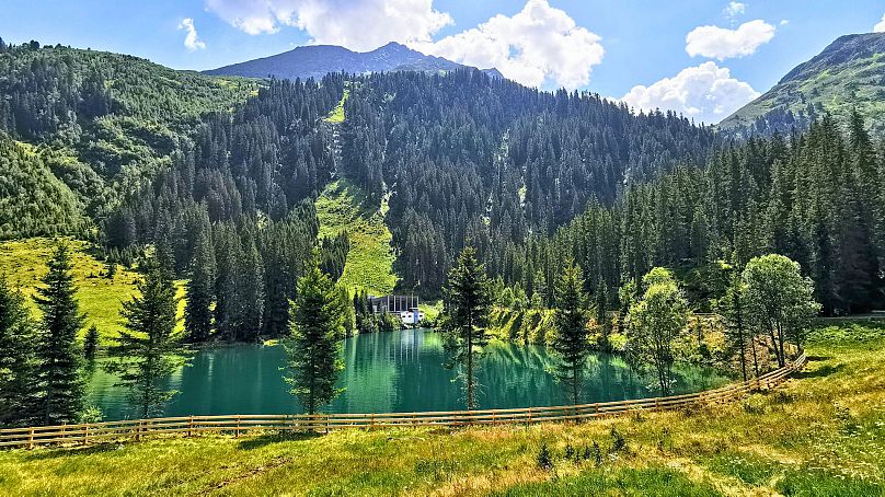 Verwallsee w St Anton am Arlberg w Austrii.