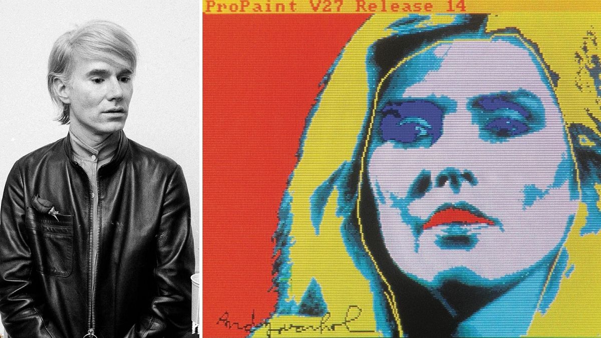 Andy Warhol portrait of Debbie Harry created with the Commodore Amiga computer in 1985 to go up for sale