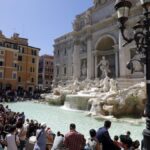 The Trevi Fountain is often so crowded it