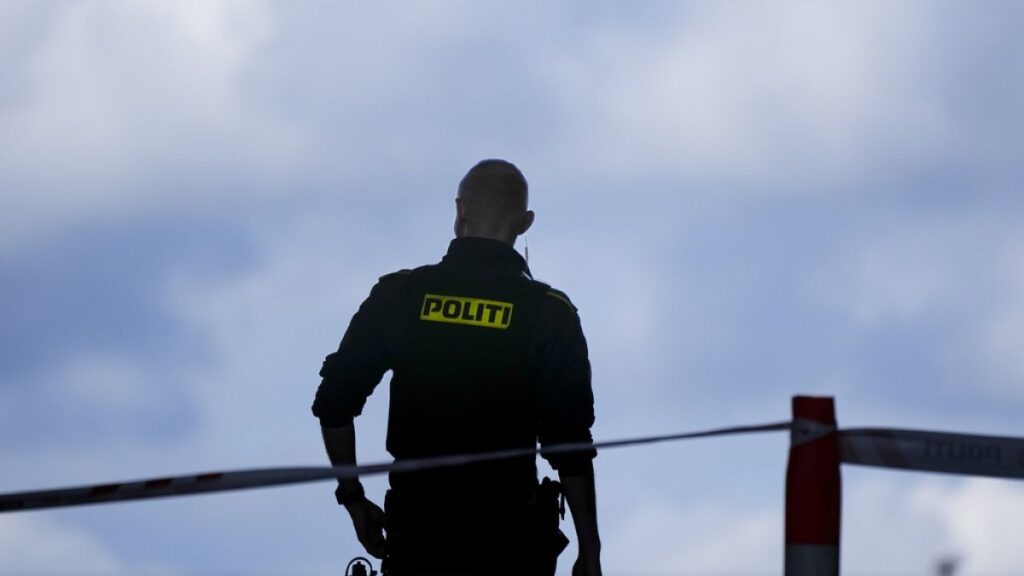 A police officer guards in Copenhagen, Denmark, on July 4, 2022.