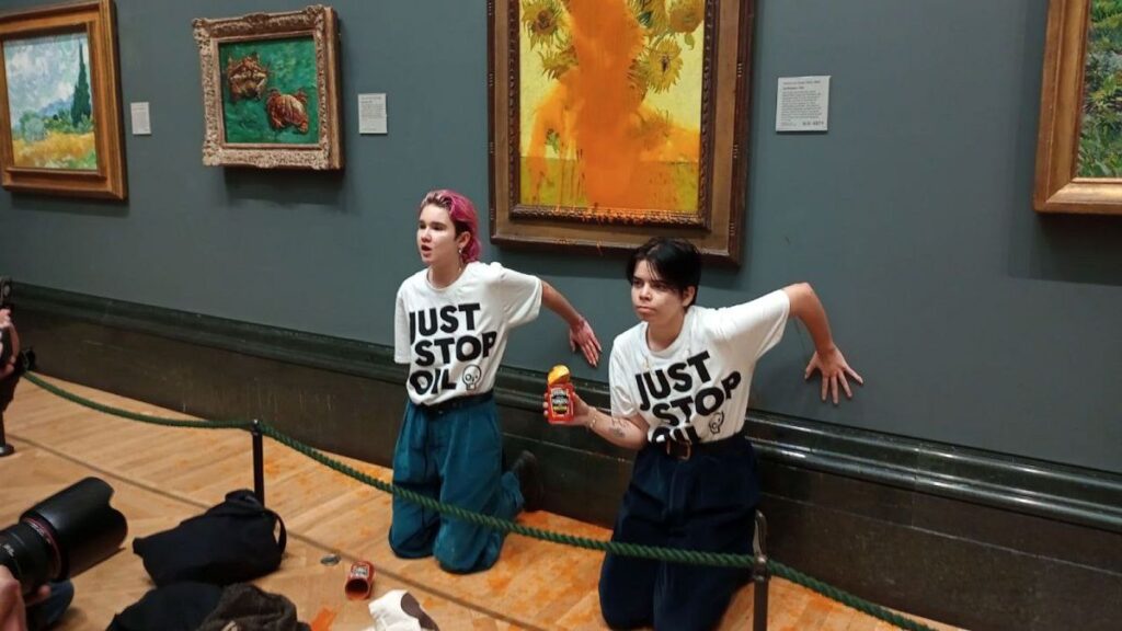 UK’s National Gallery bans liquids after activists