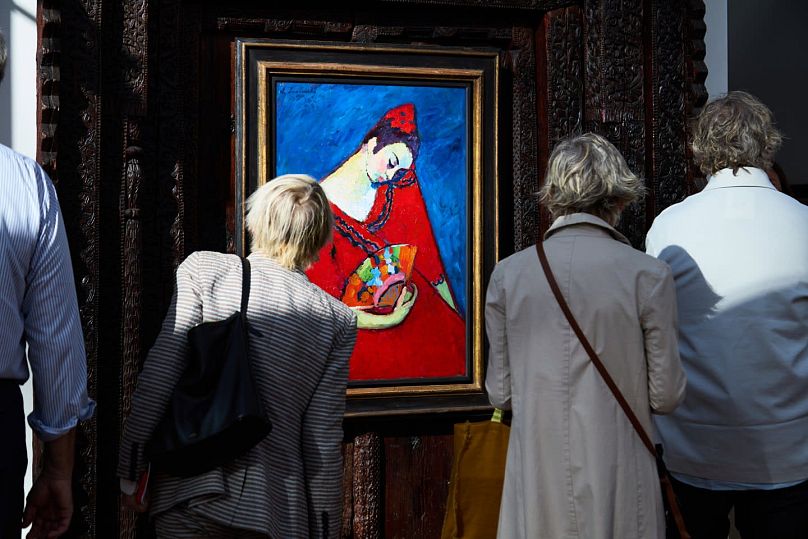 „Hiszpańska tancerka” Alexeja von Jawlensky’ego na stoisku Art Basel firmy Landau Fine Art