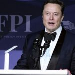 Elon Musk during an America First Policy Institute gala last November.